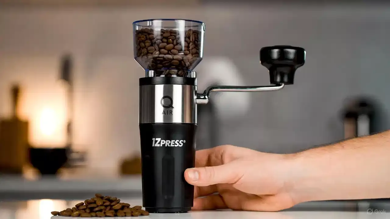 1Zpresso Q Air budget hand coffee grinder for travel