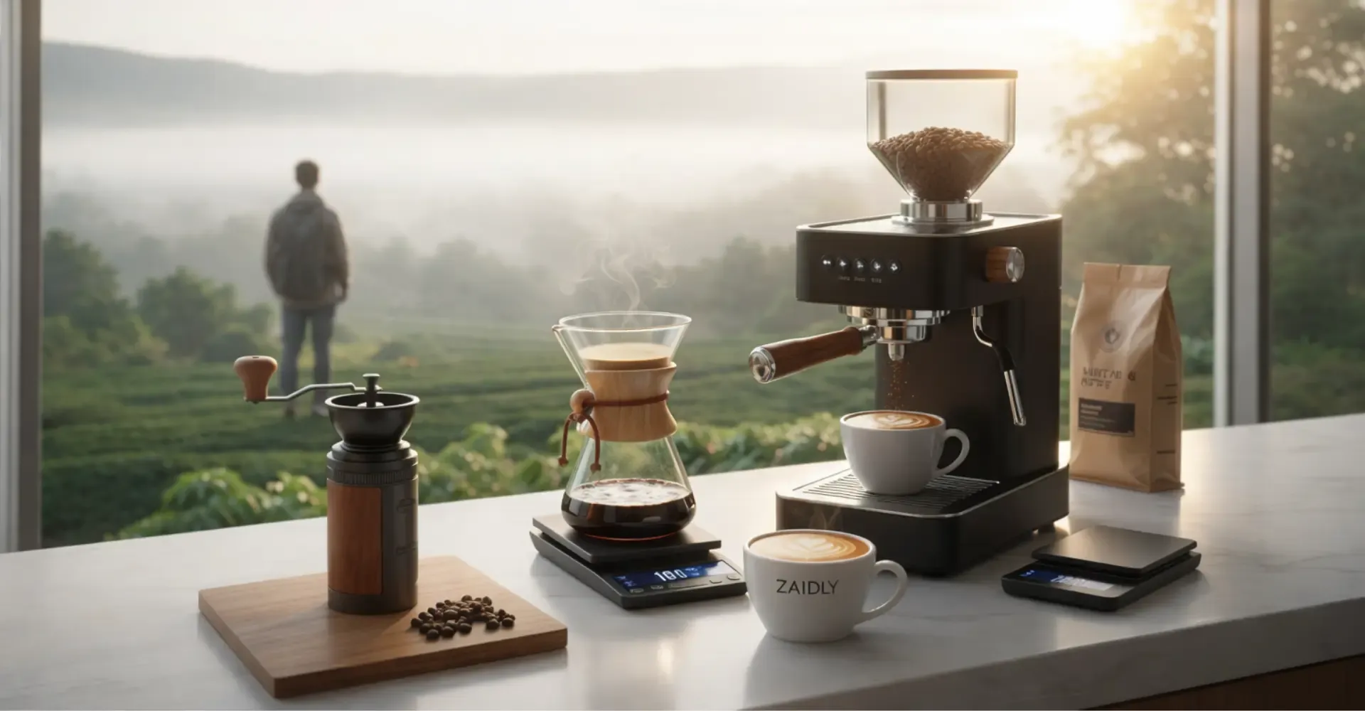 Collection of premium coffee brewing tools - Zaidly