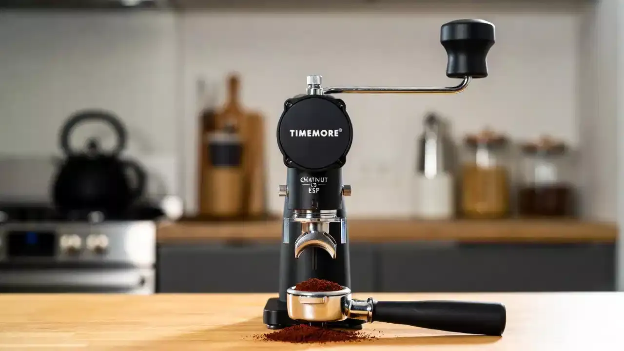 Timemore Chestnut C3 ESP budget manual coffee grinder for espresso