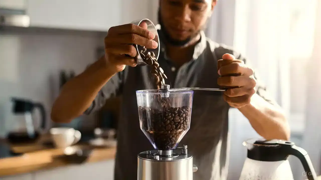 Using a budget manual coffee grinder in home setup